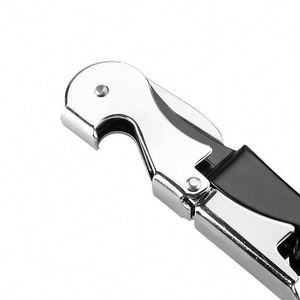 Sacacorchos de Metal de Acero Inoxidable Personalizado para Viaje, Abridor de Botellas de Vino Portátil para Camarero - Product Image 3