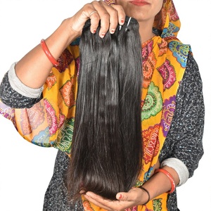 Extensiones de cabello humano vietnamita de 8-32 pulgadas de largo y liso con cutícula alineada - Product Image 1