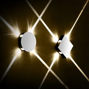 Feimefeimefeiyou — applique murale LED ronde ou carrée, luminaire pour mur de chambre à coucher, éclairage de couloir, d'escalier, allée, hôtel, lampe d'intérieur, lumière