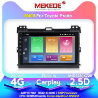Mekede — lecteur DVD de voiture, avec Navigation GPS, stéréo, bluetooth et vidéo pour Toyota Prado 10.0, Android 120, Quad Core, 2din
