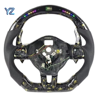 Volant de direction en fibre de carbone véritable personnalisé de haute qualité YZ pour Volkswagen Golf Jetta MK6 GTI CC, volant en cuir perforé