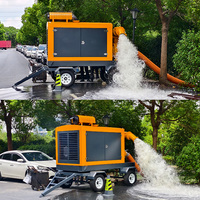 Pompa Diesel OEM Tugas Berat Tekanan Tinggi 8 Inci, Mesin Pompa Vakum Tinggi Self Priming untuk Hisap Pasir Besi, Cocok untuk Banjir