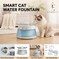 Automatischer Haustier-Trinkbrunnen für Katzen mit Akku, 360°-Radar, FDA-zertifiziertem Glasbehälter, kein Verbrauchsmaterial, 4000mAh, UVC-Sterilisation, sicher, OEM