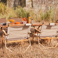 Usine OEM tissu cadre sûr durable chaise d'extérieur Oxford pliant pique-nique salle à manger table de camping en métal