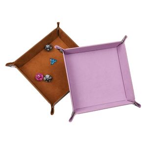 Boîte de rangement pliable minimaliste en cuir velours à 4 angles pour papeterie et jouets, format moyen, fabriquée en Chine - Product Image 3