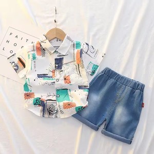 Conjunto de Ropa Casual de Verano para Bebé Niño, Camiseta + Jeans, 2 Piezas, Disfraz Infantil, Pantalones de Mezclilla para Niñas, Traje de Dos Piezas para Niños - Product Image 3