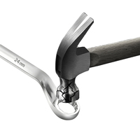 Clé à douille double déport 22-24 mm, polie miroir, avec anneau antidérapant, pour l'entretien et la réparation de voitures, camions et motos