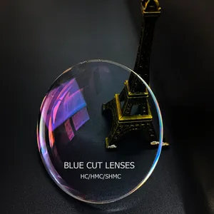 เลนส์ lenses1.56แสงสีฟ้าป้องกันแสงสีฟ้า UV420ดัชนีออปติกเลนส์ป้องกันแสงสีฟ้า HMC ขายส่ง