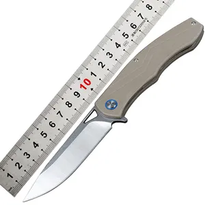 Sistema di cuscinetti a sfera OEM axis lock coltello con manico speciale G10 coltello pieghevole tascabile con lama D2 di alta qualità