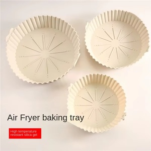 Hot Sales Kitchen Accessories Eco-Friendly Food Grade Air Fryer <b>Baking</b> Tray <b>Silicone</b> Air Fryer Liners - Product Image 6