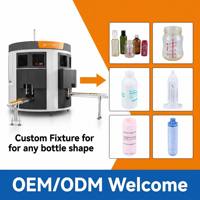 Máquina de Serigrafía CNC Totalmente Automática para Botellas de Plástico, Frascos de Vidrio, Tubos de Cosméticos, Alta Velocidad, 5 Estaciones, SX-105