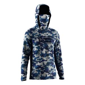 Camiseta de Pesca Blanca de Manga Larga con Capucha Refrigerante, de Secado Rápido, con Protección UV y Sublimación, la Más Vendida - Product Image 3