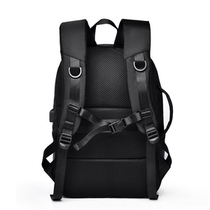 Men's <b>Backpack</b> <b>15</b>.6-<b>Inch</b> <b>Laptop</b> Bag Waterproof Business Casual Travel School Bag Black Gray Solid Color Fall 2024 - Product Image 4