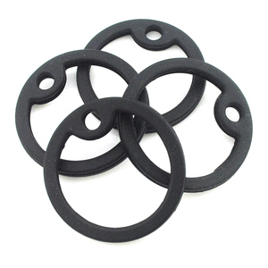 Silencieux noir d'étiquette de chien de compagnie, caoutchoucs d'étiquettes d'identification, fournitures d'animal familier de protecteur d'étiquette en caoutchouc de silicone - Product Image 3