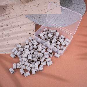 Fábrica <span class=keywords><strong>de</strong></span> China 80 #120 #180 # tira <span class=keywords><strong>de</strong></span> <span class=keywords><strong>cebra</strong></span> blanca <span class=keywords><strong>anillo</strong></span> <span class=keywords><strong>de</strong></span> molienda <span class=keywords><strong>de</strong></span> manicura banda <span class=keywords><strong>de</strong></span> lijado para máquina <span class=keywords><strong>de</strong></span> perforación <span class=keywords><strong>de</strong></span> uñas pulido pedicura - Product Image 2