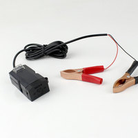 Chargeur USB d'urgence Mowangdao MLD-2025 12 en plastique ABS avec pince crocodile pour téléphone portable et batterie, charge rapide
