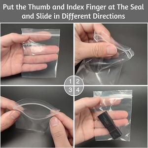 Sacchetti Mini Ziplock Trasparenti in LDPE Autosigillanti per Perline, Creazione di <span class=keywords><strong>Gioielli</strong></span> e Fai-da-Te - Product Image 2