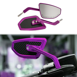 Accessoires de moto, miroirs de style performance, rétroviseurs CNC avec aspect carbone fin, universels pour <span class=keywords><strong>Harley</strong></span> <span class=keywords><strong>Davidson</strong></span> - Product Image 2
