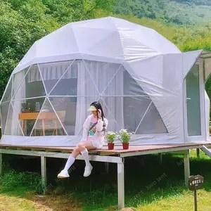 pvc sphere semicircle geodesic igloo domos geodesicos glamping dome houses tent from china wholesale