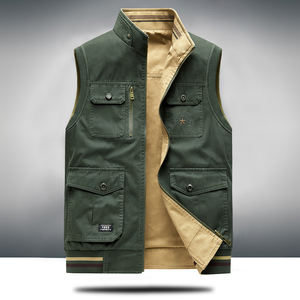 Gidden Gilet d'hiver multi-poches pour homme, pour la photographie et la pêche, décontracté, polyvalent, confortable, nouvelle collection, en polyester - Product Image 3