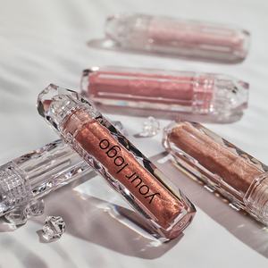 Logo personnalisé haute pigmentation imperméable à l'eau ombre à paupières liquide paillettes miroitant fard à paupières surligneur - Product Image 1