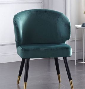 Silla de Comedor Moderna con Patas de Metal Sólido y Tapicería de Tela - Silla Individual Ligera para Hogar, Bares, Hoteles, Apartamentos y Restaurantes - Product Image 2