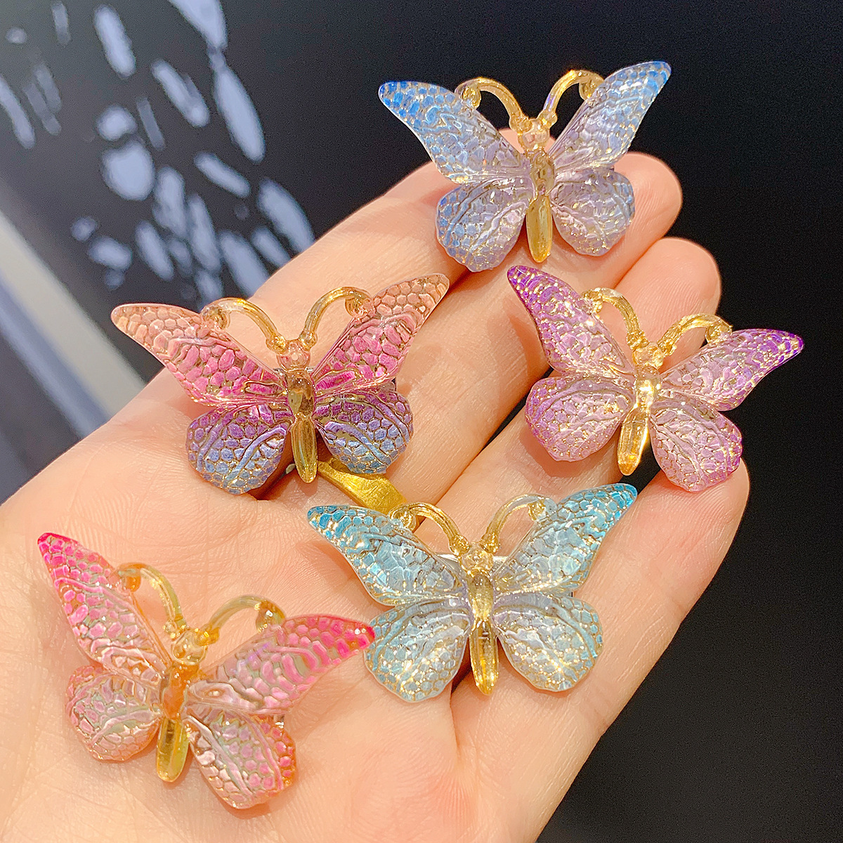 10 Pcs Decorative Hair Clips for Women and Girls Rhinestone Bobby Pins Butterfly 4Pcs Tassel Butterfly Hair Clips - Fabric Butterfly Hairpin  main image 4