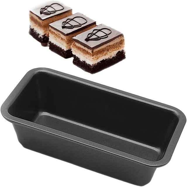 Small Rectangular Loaf Pan Non-Stick Coating Carbon Steel Baking Bread Ovens Air Fryer Compatible