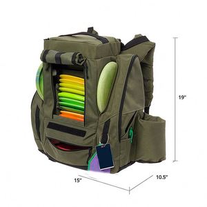 Échantillon gratuit, vente en gros, OEM, ODM, sac de sport léger, sac à dos de golf avec porte-bouteille, capacité de 25+ disques - Product Image 2