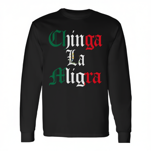 Camiseta de manga larga Chinga La Migra México Immigration - Product Image 2