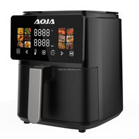Friteuse à air numérique en acier inoxydable 1200W, panier unique, avec fonctions rôtissoire, grill et déshydrateur, pour la cuisine domestique