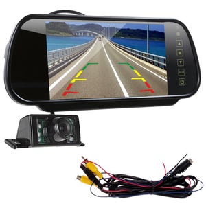 7-inch xe tải gương chiếu hậu hiển thị LED tầm nhìn ban đêm xe đảo ngược Camera chiếu hậu gương chiếu hậu cảm biến đỗ xe - Product Image 1