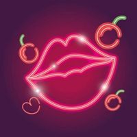 Kersenrood Esthetisch Fruit Nacht Neon Licht Led Borden Wanddecoratie Voor Slaapkamer Party Game Room Bedrijven Ziekenhuizen