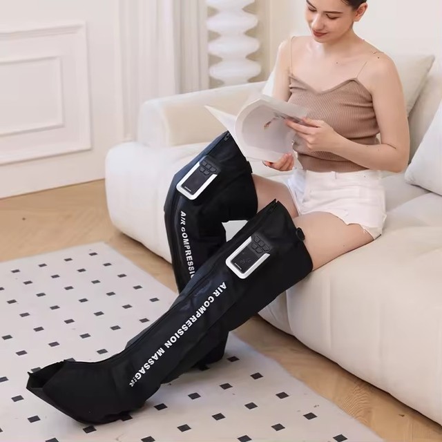 Improve Circulation Rechargeable Digital Air Compression Leg Recovery Compression Recovery Boots to Relieve Muscle Tension