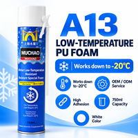 Scellant en mousse de polyuréthane à basse température MUCHAO A13 750 ml, résistant aux fissures, pour travaux d'étanchéité dans les zones froides