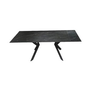 Ensemble de <span class=keywords><strong>table</strong></span> à manger moderne carrée rectangulaire <span class=keywords><strong>extensible</strong></span> en marbre <span class=keywords><strong>Table</strong></span> de salle à manger en pierre frittée au design <span class=keywords><strong>scandinave</strong></span> - Product Image 2