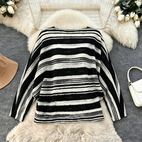 Approvisionnement direct usine – Nouvelle collection automne 2026 : Haut plissé pour femme, imprimé rayé, style créateur haut de gamme, mignon et tendance, coupe ample