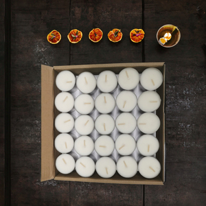 10g 50 pièces bougie chauffe-plat sans fumée cire de paraffine pour la maison fête Festivals Diwali noël pâques Graduation Shrink Pack - Product Image 3