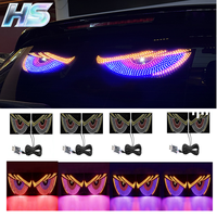 Feux de signalisation LED dynamiques pour voiture, camion, lampe d'avertissement arrière, alimentation USB, universel, rouge, jaune, blanc, rose