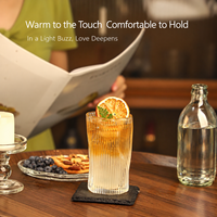Verre à cocktail épaissi en gros, type long drink, pour sodas, eaux gazeuses, Americano glacé, boissons froides, avec logo personnalisé