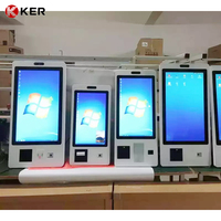 Kiosque de paiement pour restaurant KFC, borne de sol, machine, écran tactile 27 pouces, système de point de vente sans argent liquide, kiosque de commande en libre-service