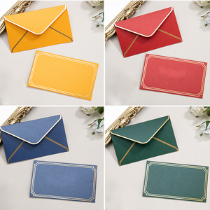 2022 biểu tượng tùy chỉnh in C4 C5 C6 <span class=keywords><strong>A4</strong></span> A5 Kraft phong bì giấy với vàng lá dòng cho món quà cưới kinh doanh lời mời phong bì - Product Image 4