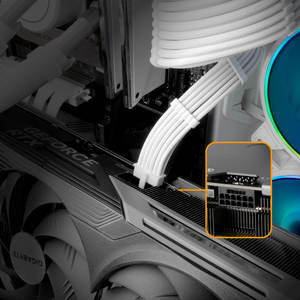 Kabel Ekstensi UpHere PCI-E 5.0 GPU RTX 4080 PCIe Gen 5.0 12VHPWR Konektor Kabel Pcie Ekstensi ke 8Pin*3 - Product Image 5