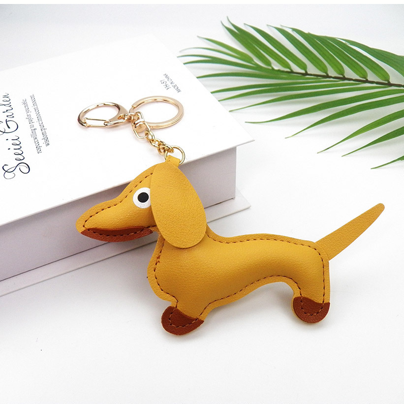 2x Dackel-Schlüsselanhänger Aus PU-Leder – Niedliches Geschenk Für Dackelfans