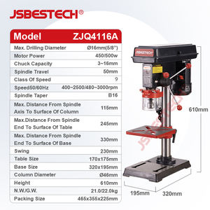 アイドラープーリー付き9速ベンチ掘削機ホットセール - Product Image 2