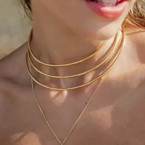 Nouvelle Mode Pierre Charme En Acier Inoxydable Collier Plaqué Or Pierre Cristal Pierres Précieuses Colliers Bijoux pour Filles