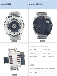 Alternador para Auto LA DA Vesta 1.6 2015, LA DA Vesta 1.8 2015, LA DA Vesta NG <span class=keywords><strong>2022</strong></span> TG12C209 - Product Image 4