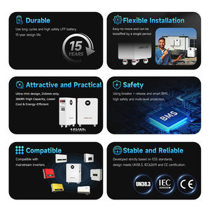 Meilleur <span class=keywords><strong>prix</strong></span> 5kWh 10kWh 15kWh Batterie 48V 51.2V 100AH Powerwall ESS Lifepo4 300Ah Montage mural Batterie au lithium de secours hors réseau IP54 - Product Image 5