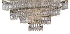 Candelabros de luz led colgante de lujo, candelabro de cristal impermeable para hotel, vestíbulo, lámpara de cobre moderna - Product Image 3