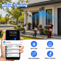 Kamera PTZ Tenaga Surya 4G CMOS IP66 Tahan Air Layar Ganda Pelacakan AI Aplikasi O-kam Pro Luar Ruangan Sudut Lebar 24/7 Terus Menerus